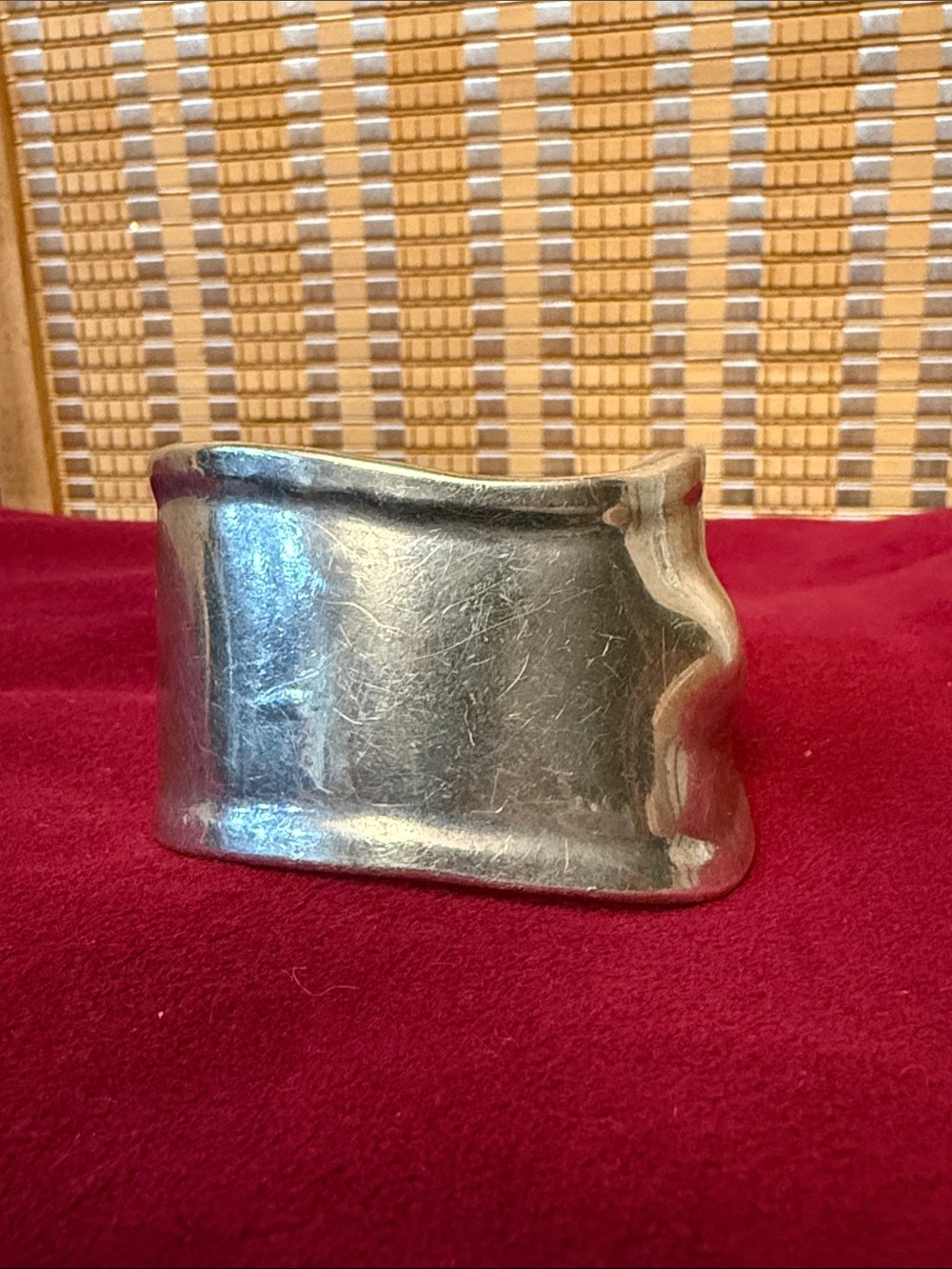 Taxco Sterling bone cuff signed